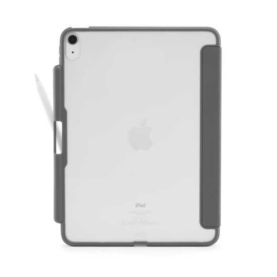 Husa Pipetto Origami No3 cu suport creion pentru iPad 10.9 (2022), gri (Ingredi, P053-50-V) by www.silkase.ro