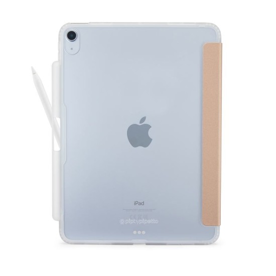 Husa Pipetto Origami No3 cu suport creion pentru iPad 10.9 (2022), roz auriu (Ingredi, P053-63-V) by www.silkase.ro