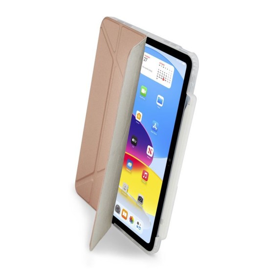Husa Pipetto Origami No3 cu suport creion pentru iPad 10.9 (2022), roz auriu (Ingredi, P053-63-V) by www.silkase.ro
