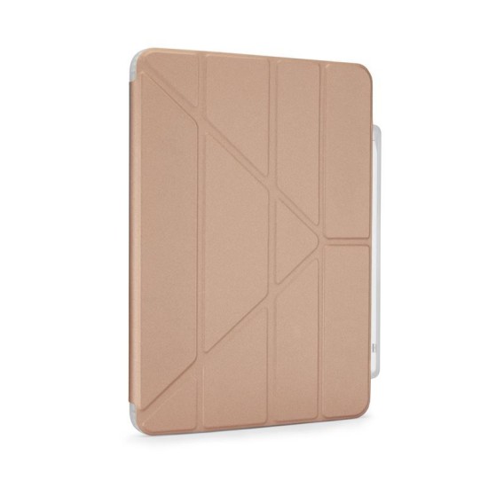 Husa Pipetto Origami No3 cu suport creion pentru iPad 10.9 (2022), roz auriu (Ingredi, P053-63-V) by www.silkase.ro
