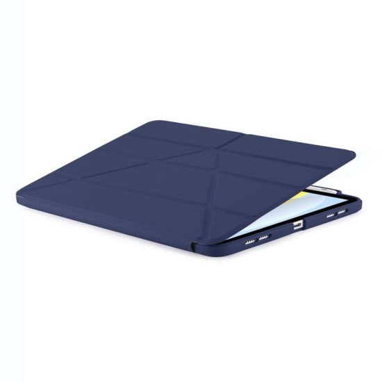 Husa Pipetto Origami No3 cu suport creion pentru iPad 10.9 (2022), albastru inchis (Ingredi, P053-113-V) by www.silkase.ro