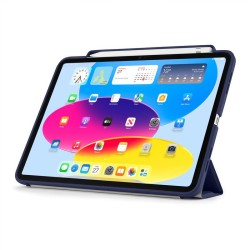Husa Pipetto Origami No3 cu suport creion pentru iPad 10.9 (2022), albastru inchis