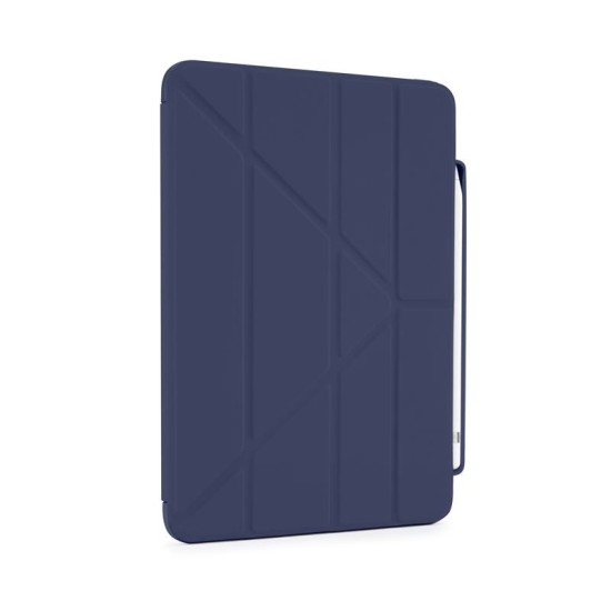 Husa Pipetto Origami No3 cu suport creion pentru iPad 10.9 (2022), albastru inchis (Ingredi, P053-113-V) by www.silkase.ro