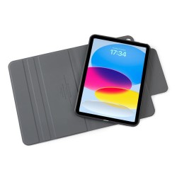 Husa rotativa tip Folio Pipetto Origami No5 pentru iPad 10.9 (2022), neagra