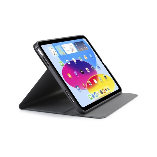 Husa rotativa tip Folio Pipetto Origami No5 pentru iPad 10.9 (2022), neagra (Ingredi, P059-49-V) by www.silkase.ro