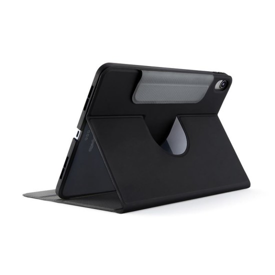 Husa rotativa tip Folio Pipetto Origami No5 pentru iPad 10.9 (2022), neagra (Ingredi, P059-49-V) by www.silkase.ro