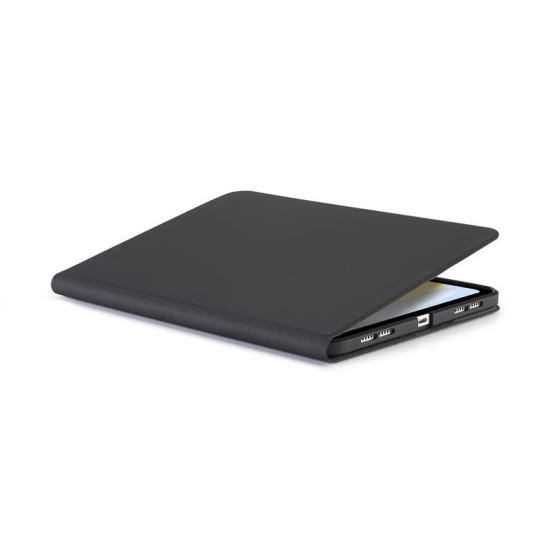 Husa rotativa tip Folio Pipetto Origami No5 pentru iPad 10.9 (2022), neagra (Ingredi, P059-49-V) by www.silkase.ro