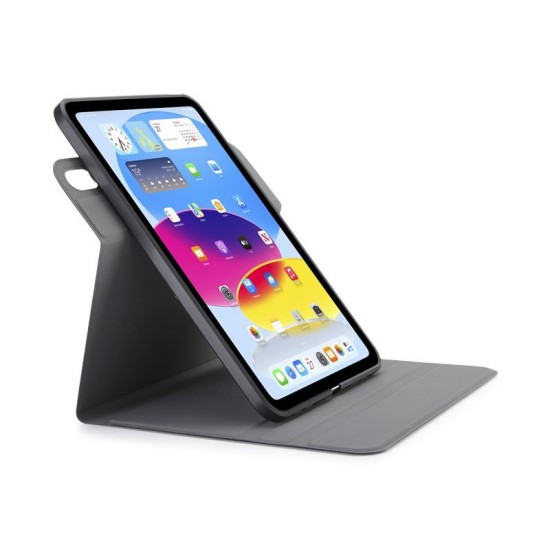 Husa rotativa tip Folio Pipetto Origami No5 pentru iPad 10.9 (2022), neagra (Ingredi, P059-49-V) by www.silkase.ro