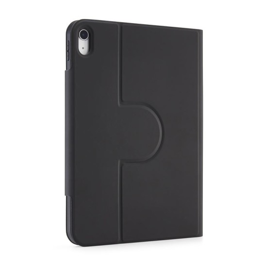 Husa rotativa tip Folio Pipetto Origami No5 pentru iPad 10.9 (2022), neagra (Ingredi, P059-49-V) by www.silkase.ro