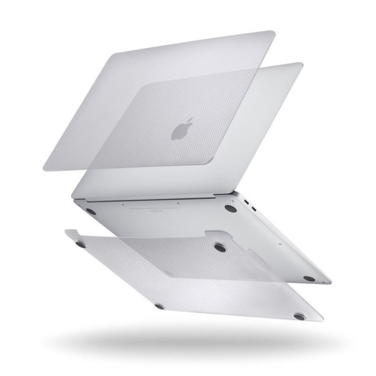 Carcasa de protectie Pipetto Hardshell Dots pentru MacBook Air 13.3 (M1, 2020), transparent mat (Ingredi, P070-125-AC) by www.silkase.ro