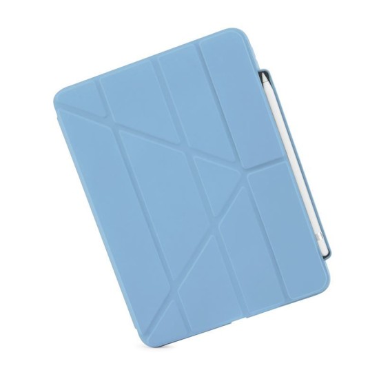 Husa Pipetto Origami No3 cu suport creion pentru iPad 10.9 (2022), albastru deschis (Ingredi, P053-54-V) by www.silkase.ro