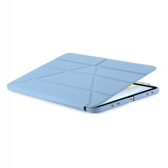 Husa Pipetto Origami No3 cu suport creion pentru iPad 10.9 (2022), albastru deschis (Ingredi, P053-54-V) by www.silkase.ro