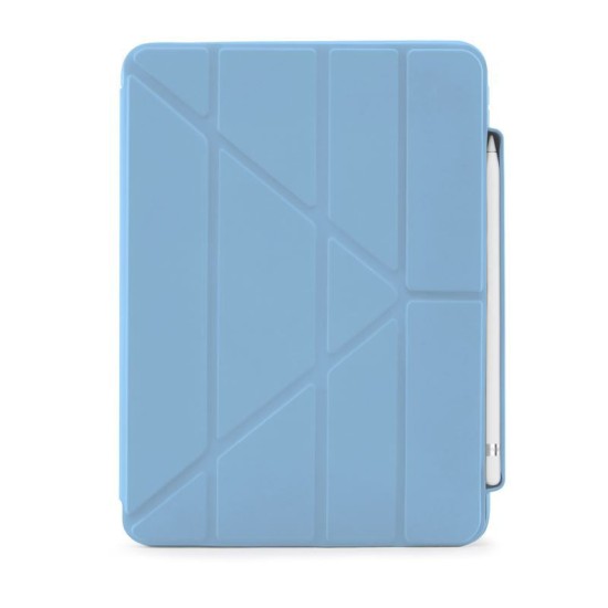 Husa Pipetto Origami No3 cu suport creion pentru iPad 10.9 (2022), albastru deschis (Ingredi, P053-54-V) by www.silkase.ro