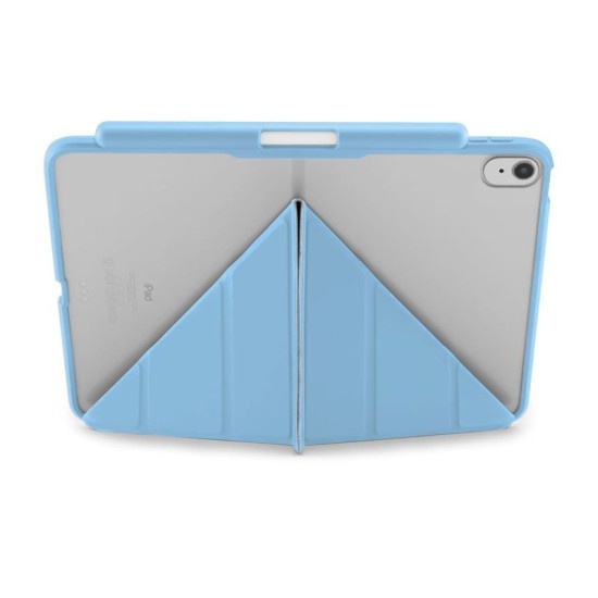 Husa Pipetto Origami No3 cu suport creion pentru iPad 10.9 (2022), albastru deschis (Ingredi, P053-54-V) by www.silkase.ro