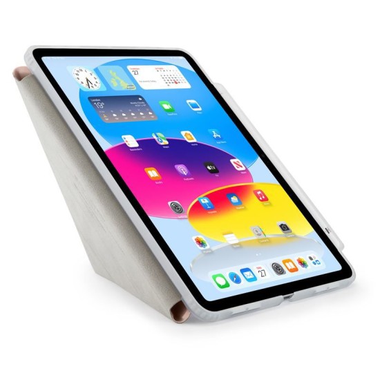 Husa Pipetto Origami No3 cu suport creion pentru iPad 10.9 (2022), roz metalic (Ingredi, P053-126-V) by www.silkase.ro