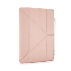 Husa Pipetto Origami No3 cu suport creion pentru iPad 10.9 (2022), roz metalic