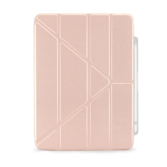 Husa Pipetto Origami No3 cu suport creion pentru iPad 10.9 (2022), roz metalic (Ingredi, P053-126-V) by www.silkase.ro