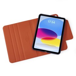 Husa rotativa tip Folio Pipetto Origami No5 pentru iPad 10.9 (2022), albastru inchis