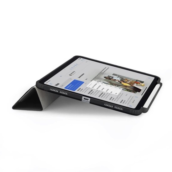 Husa Pipetto Origami No3 compatibila cu iPad Air 4 2020 / 5 2022 / 6 2024 Black (Ingredi, P053-49-AD) by www.silkase.ro