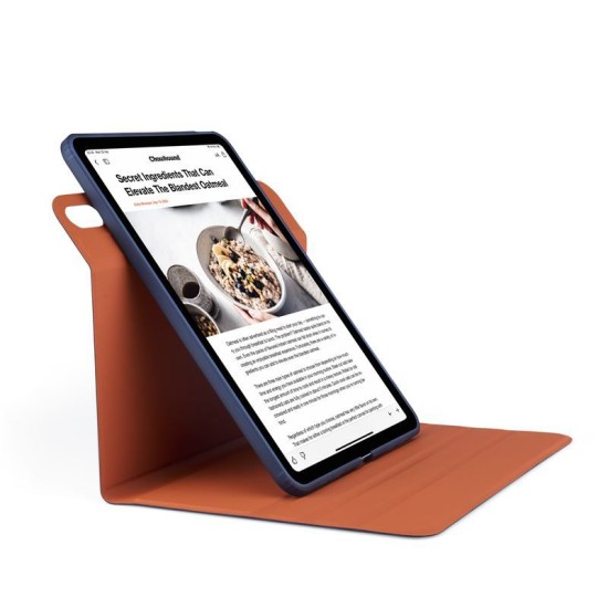 Husa Pipetto Origami No5 compatibila cu iPad Air 4 2020 / 5 2022 / 6 2024 Dark Blue (Ingredi, P059-113-AD) by www.silkase.ro