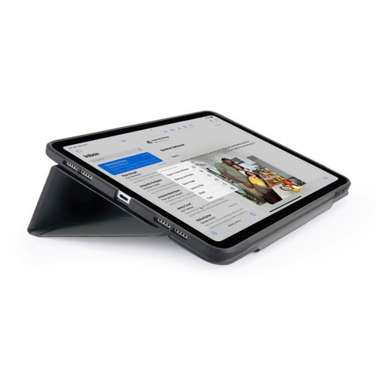 Husa stand Pipetto Origami No6 pentru iPad 10.9 (2022), neagra (Ingredi, P072-49-V) by www.silkase.ro