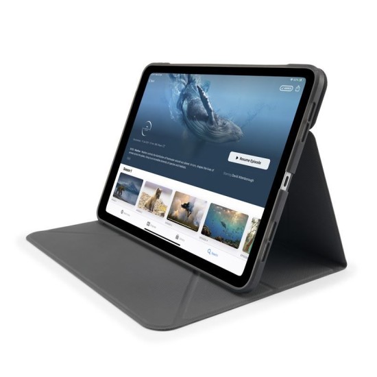Husa stand Pipetto Origami No6 pentru iPad 10.9 (2022), neagra (Ingredi, P072-49-V) by www.silkase.ro