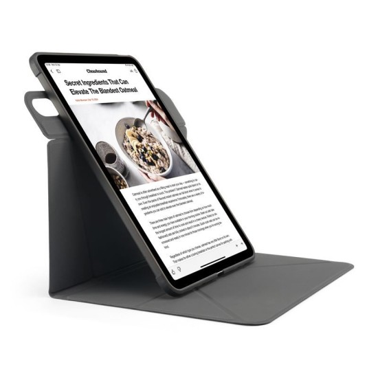 Husa stand Pipetto Origami No6 pentru iPad 10.9 (2022), neagra (Ingredi, P072-49-V) by www.silkase.ro
