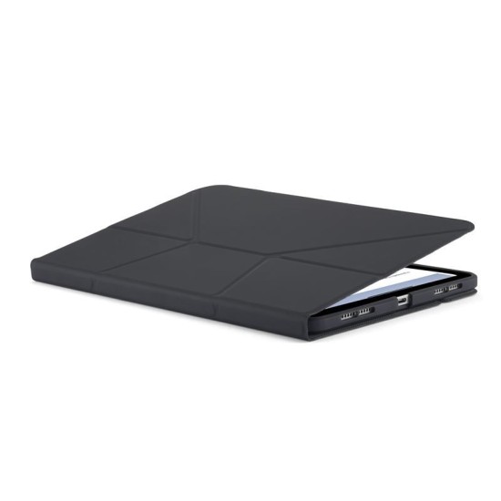 Husa stand Pipetto Origami No6 pentru iPad 10.9 (2022), neagra (Ingredi, P072-49-V) by www.silkase.ro