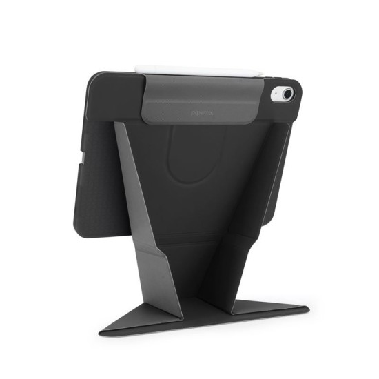 Husa stand Pipetto Origami No6 pentru iPad 10.9 (2022), neagra (Ingredi, P072-49-V) by www.silkase.ro