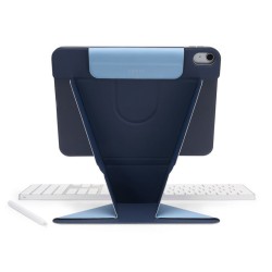 Husa stand Pipetto Origami No6 pentru iPad 10.9 (2022), albastru inchis