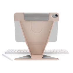 Husa stand Pipetto Origami No6 pentru iPad Air 10.9/11, roz metalic