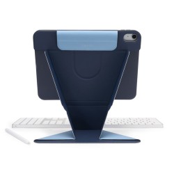 Husa stand Pipetto Origami No6 pentru iPad Air 13 (M2/M3), albastru inchis