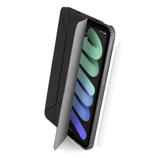 Husa Pipetto Origami No1 compatibila cu iPad Mini 6 2021 / 7 2024 Black (Ingredi, P052-49-AJ) by www.silkase.ro
