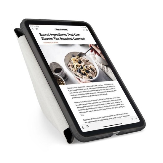 Husa Pipetto Origami No1 compatibila cu iPad Mini 6 2021 / 7 2024 Black (Ingredi, P052-49-AJ) by www.silkase.ro