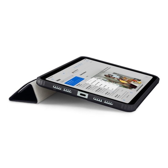 Husa Pipetto Origami No1 compatibila cu iPad Mini 6 2021 / 7 2024 Dark Blue (Ingredi, P052-113-AJ) by www.silkase.ro