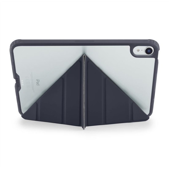 Husa Pipetto Origami No1 compatibila cu iPad Mini 6 2021 / 7 2024 Dark Blue (Ingredi, P052-113-AJ) by www.silkase.ro