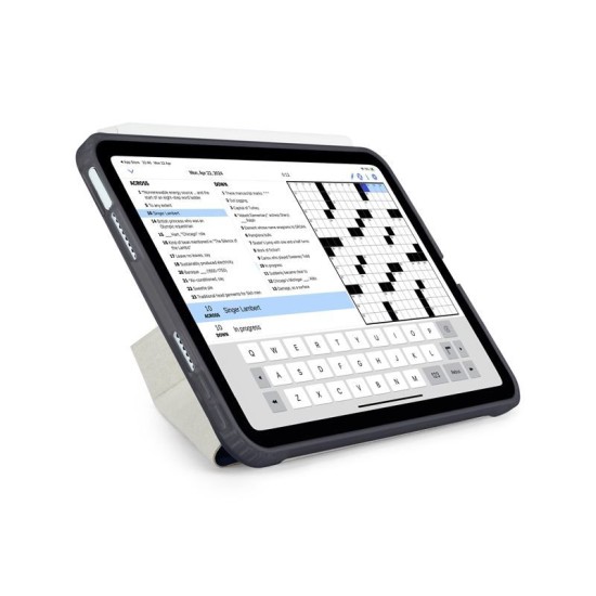 Husa Pipetto Origami No1 compatibila cu iPad Mini 6 2021 / 7 2024 Dark Blue (Ingredi, P052-113-AJ) by www.silkase.ro
