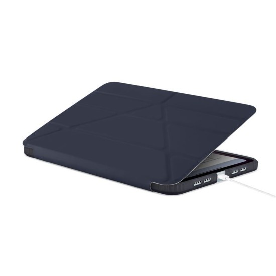 Husa Pipetto Origami No1 compatibila cu iPad Mini 6 2021 / 7 2024 Dark Blue (Ingredi, P052-113-AJ) by www.silkase.ro