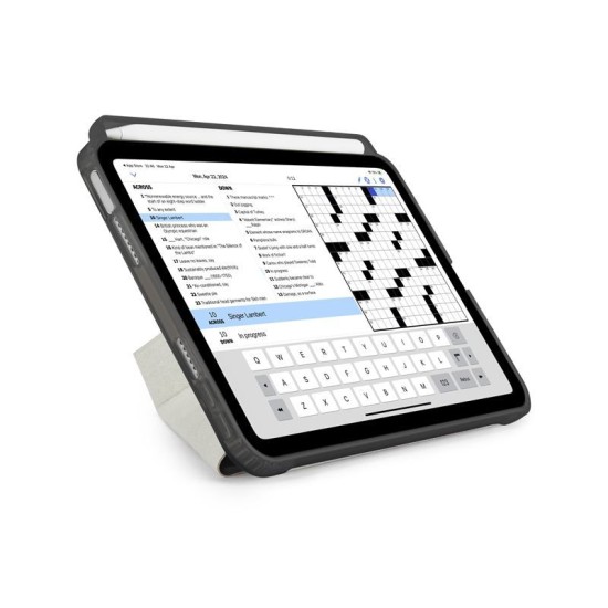 Husa Pipetto Origami No3 compatibila cu iPad Mini 6 2021 / 7 2024 Black (Ingredi, P053-49-AJ) by www.silkase.ro