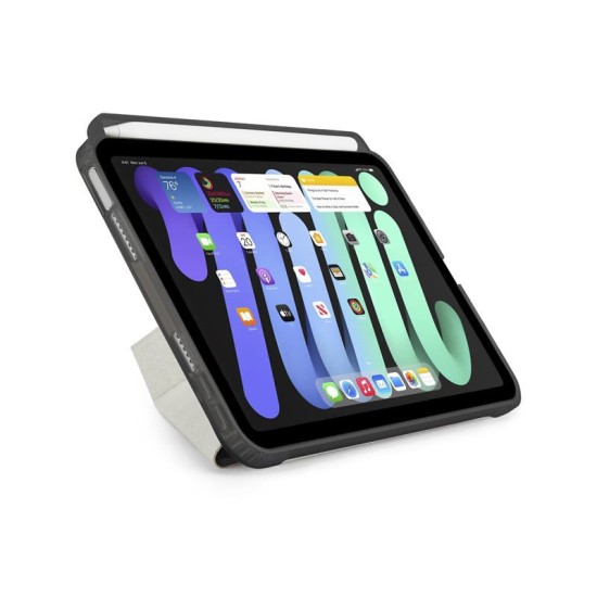 Husa Pipetto Origami No3 compatibila cu iPad Mini 6 2021 / 7 2024 Black (Ingredi, P053-49-AJ) by www.silkase.ro