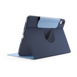 Husa rotativa tip Folio Pipetto Origami No5 pentru iPad 10.9 (2022), albastru inchis