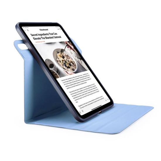 Husa rotativa tip Folio Pipetto Origami No5 pentru iPad 10.9 (2022), albastru inchis (Ingredi, P059-113B-V) by www.silkase.ro