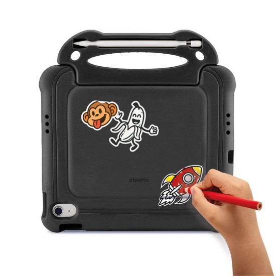 Husa de protectie Pipetto Activity pentru iPad 10.9 (2022), neagra (Ingredi, P066-150-V) by www.silkase.ro