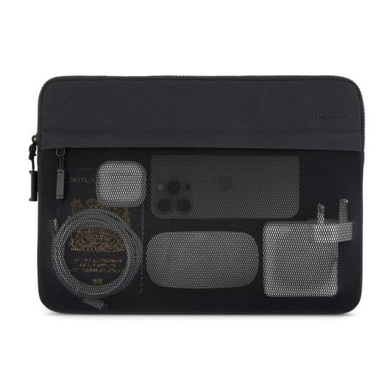 Husă Pipetto Expand Sleeve pentru MacBook Pro 14 și Air 13.6, Black Husă Pipetto Expand Sleeve pentru MacBook Pro 14 și Air 13.6, Black (Ingredi, P077-140-X) by www.silkase.ro