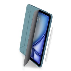 Husa Pipetto Origami No1 Original pentru iPad Air 10.9/11 (2020-2025), turcoaz