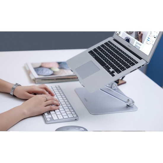 Stand / Suport Laptop Ajustabil Nillkin ProDesk, Argintiu (Bakr, 57983104495) by www.silkase.ro