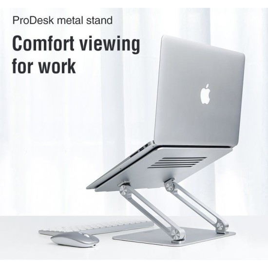 Stand / Suport Laptop Ajustabil Nillkin ProDesk, Argintiu (Bakr, 57983104495) by www.silkase.ro