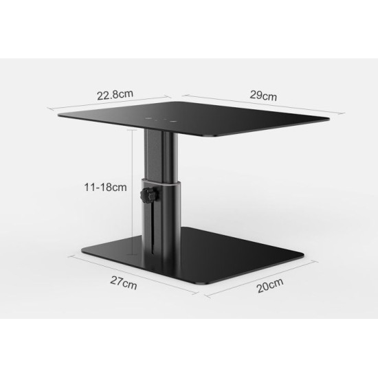 Stand Monitor Reglabil Nillkin HighDesk, Negru (Bakr, 57983106379) by www.silkase.ro