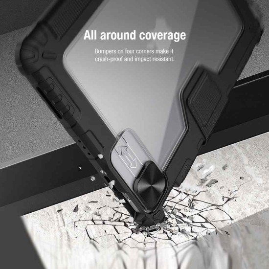 Husa Nillkin Bumper PRO Stand pentru iPad Air 4/5 / Pro 11 (2020-2022), Neagra Husa Nillkin Bumper PRO Stand pentru iPad Air 4/5 / Pro 11 (2020-2022), Neagra (Bakr, 57983103246) by www.silkase.ro
