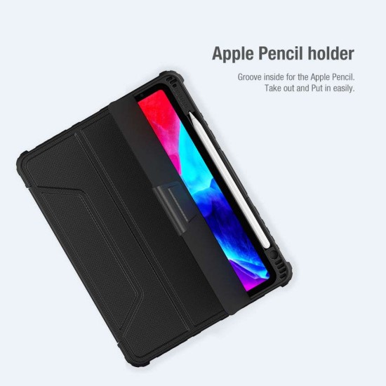 Husa Nillkin Bumper PRO Stand pentru iPad Air 4/5 / Pro 11 (2020-2022), Neagra Husa Nillkin Bumper PRO Stand pentru iPad Air 4/5 / Pro 11 (2020-2022), Neagra (Bakr, 57983103246) by www.silkase.ro